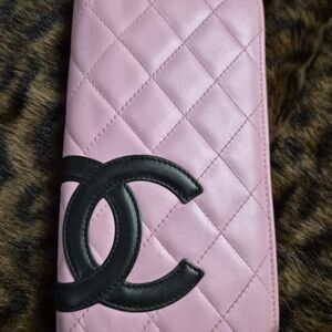 Chanel Pink Quilted Wallet